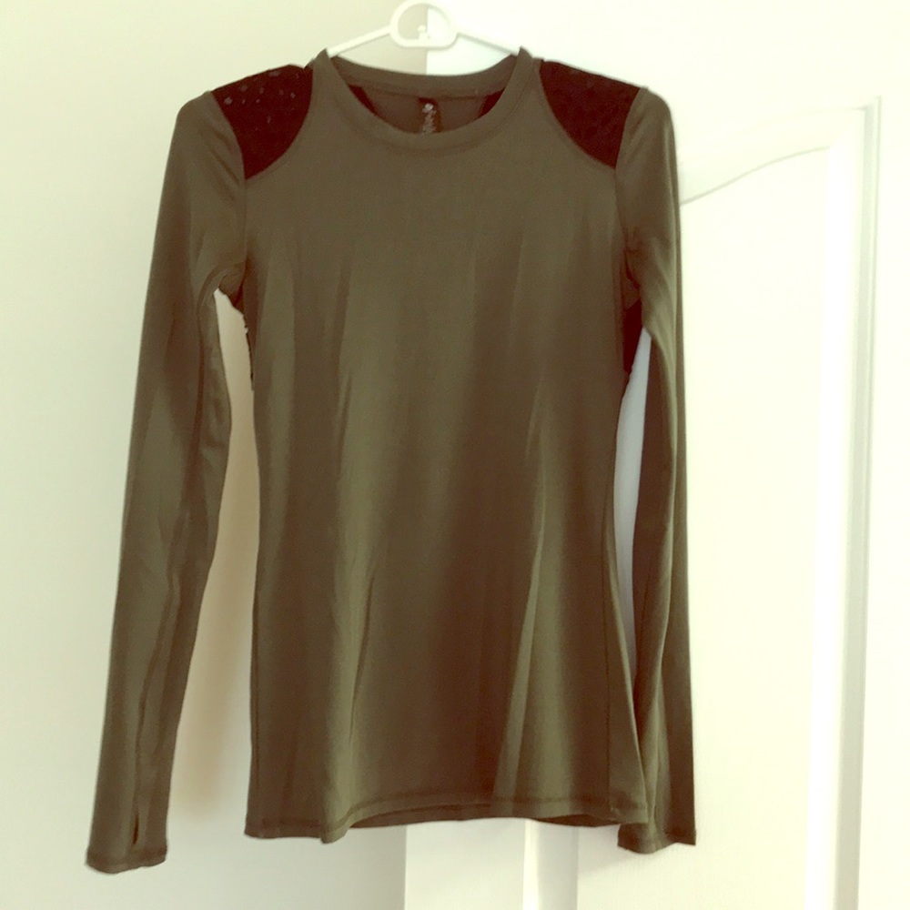 fitted, chic workout top